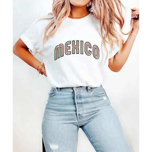 100% Cotton PRINT Mexico T-Shirt Graphic Shirt Vintage Mexico T-Shirt  Aesthetic 90s Retro Summer,Muppet