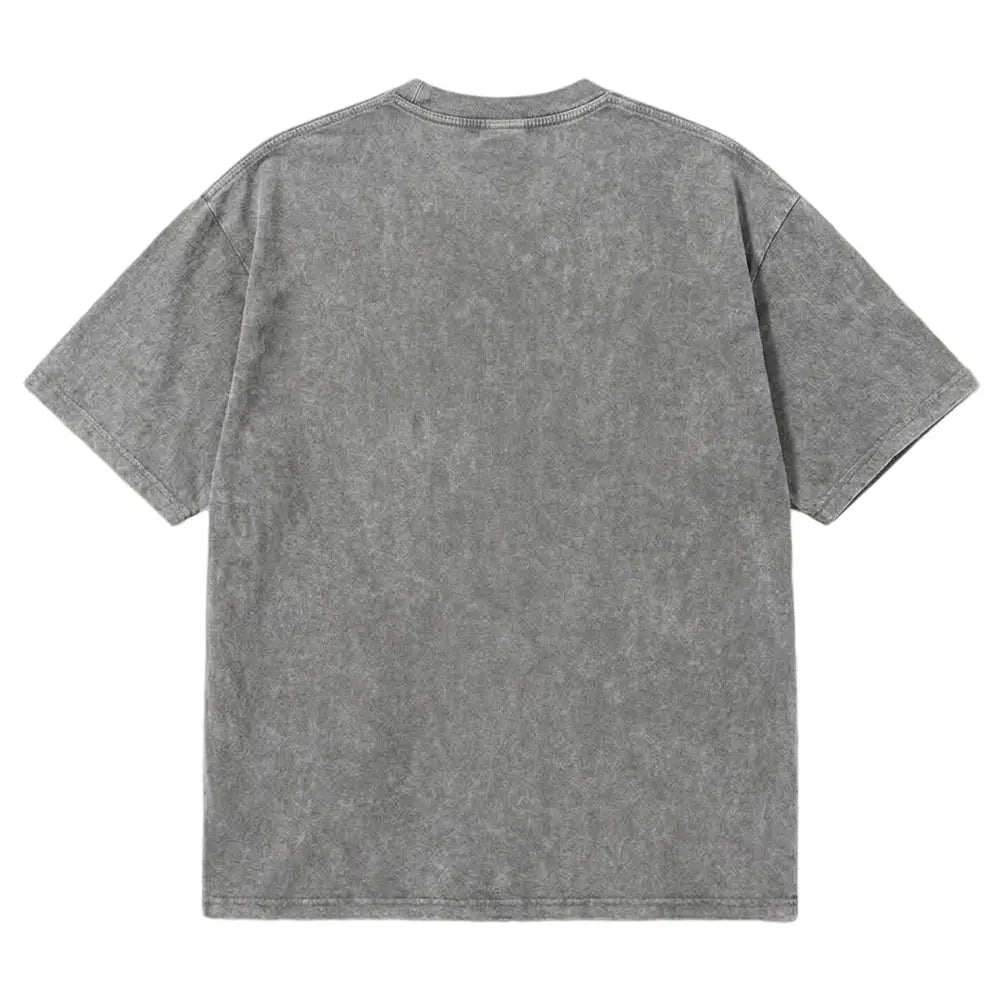 Retro Sublime style sun pattern T-shirt, heavyweight pure cotton Freedom tour band T-shirt, retro mineral washed summer music festival casual loose T-shirt