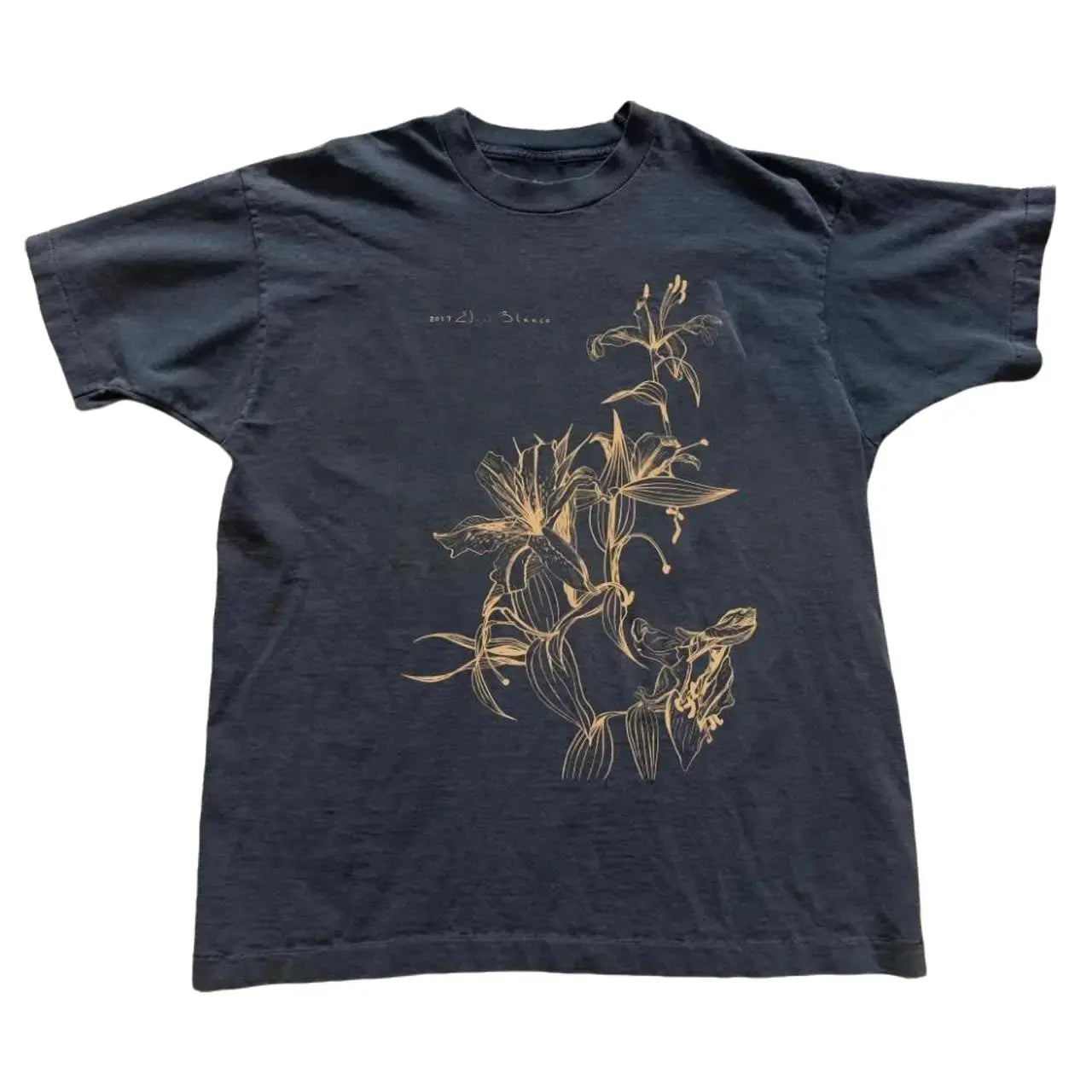 Gildan Men's and Women's T-shirt, Black and gold floral graphic tee, Unisex T-shirt, Gift T-shirt, Y2k Unisex Graphic Tees Gothic Grunge Emo Scene Amity Affliction Style Clothes Menswear Womenswear Streetwear