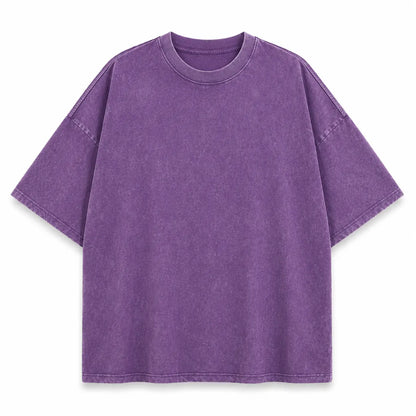 Men's Oversized Washed T-Shirt,Vintage Washed Crew Neck Tee,Loose Fit Drop Shoulder StreetwearBasic Top wash cotton retro Casual Sleeves Fabric Plain Gym Menswear