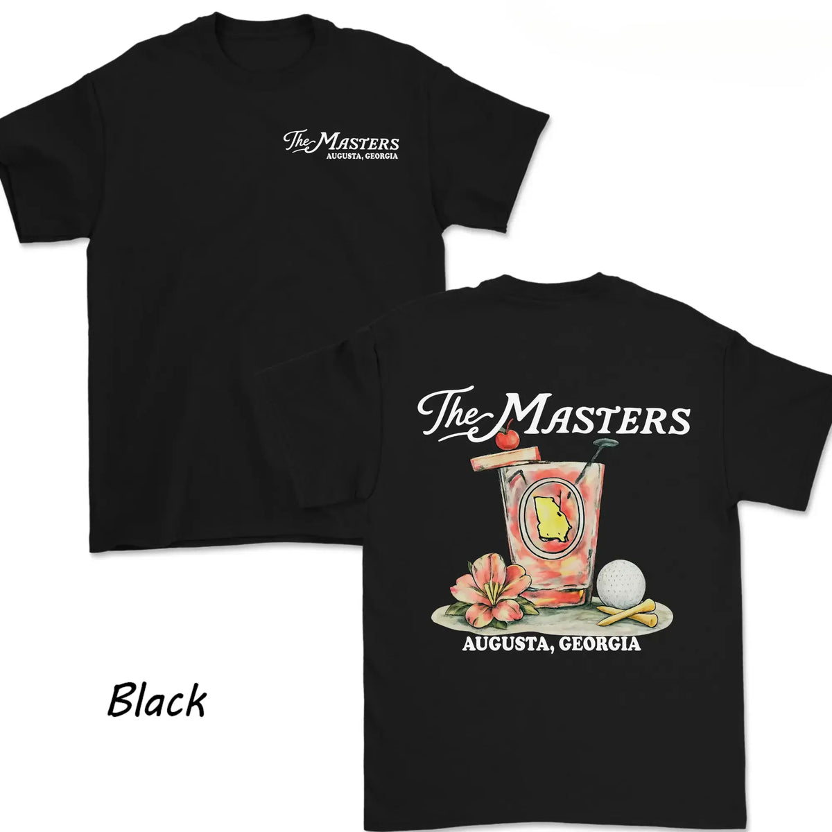 The Masters Augusta Georgia Golf Cocktail Shirt For Men For Women, Augusta Souvenir Tee, Azalea Drink Graphic, Tournament Keepsake Gift, Trendy Unisex Shirt